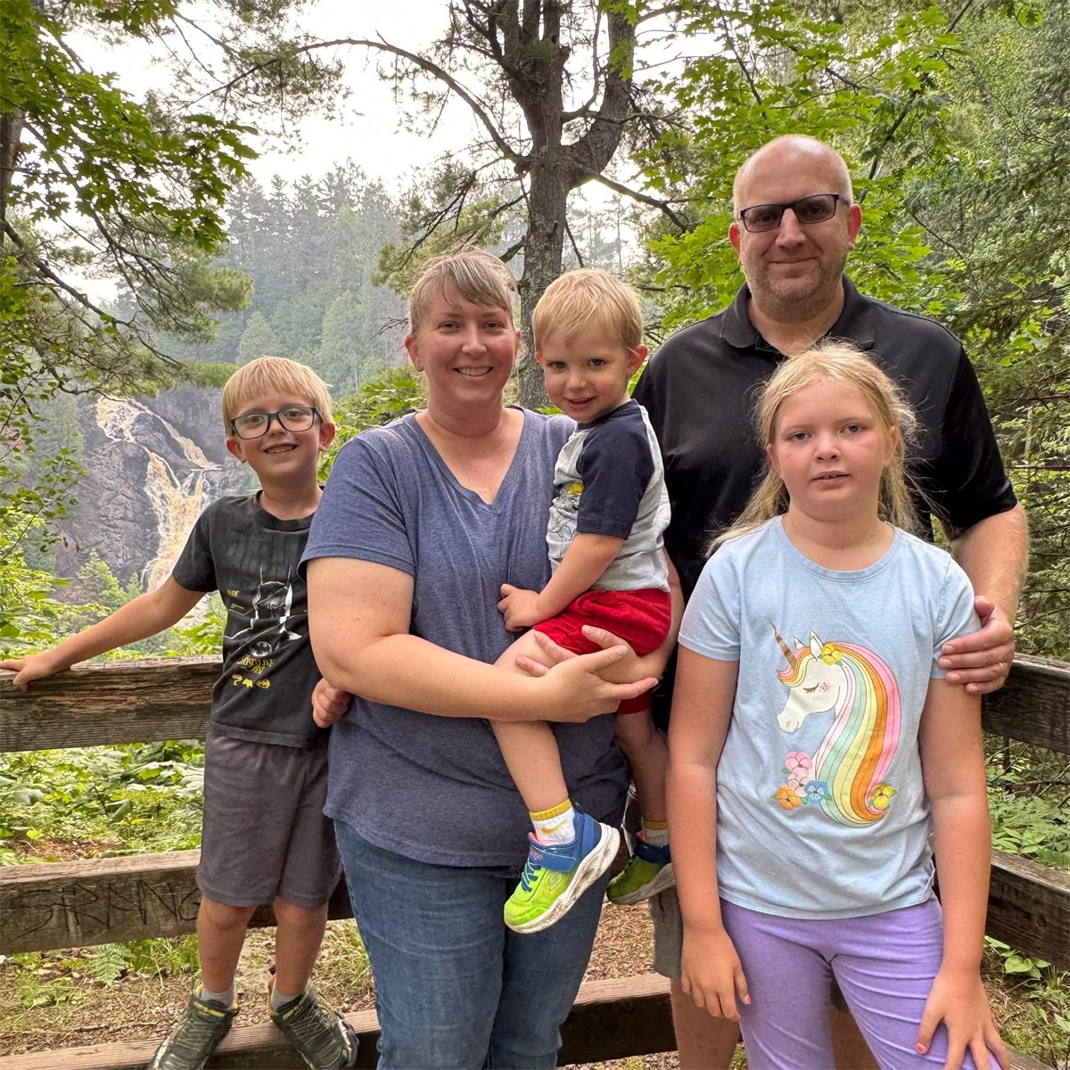 The Hedstrom family — owners of FreshFlow Dryer Vent Cleaning in Sioux Falls, SD